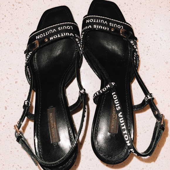 Louis Vuitton Logo Print Stiletto - Size 39.5 (9 1/2) - Picture 6 of 11